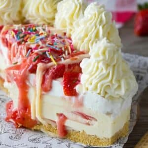 Tarta de Helado de Espaguetis sin Horno