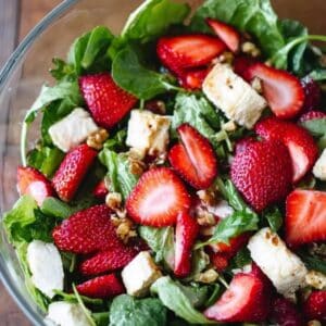 Ensalada fresca de fresas