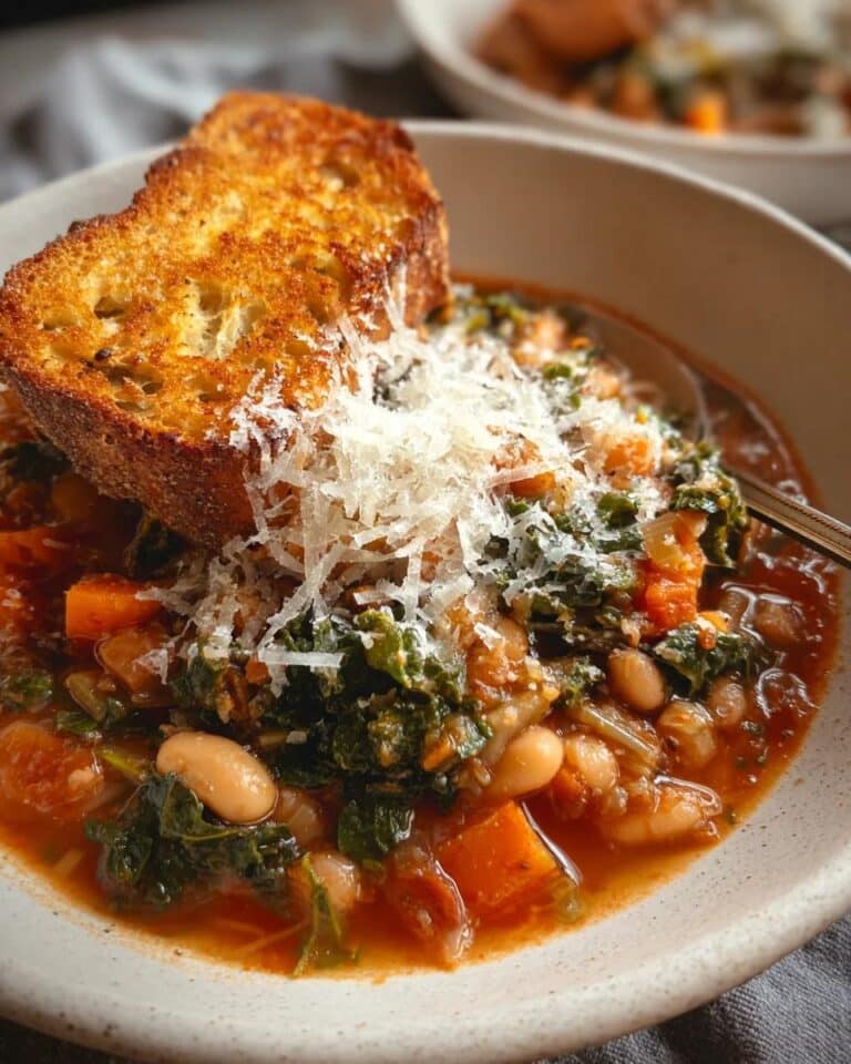 Receta de sopa toscana de alubias Ribollita