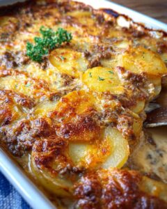 Gratinado de Patata y Carne Picada