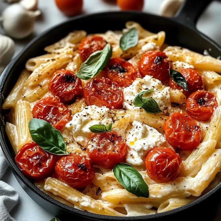 Pasta de ricotta con tomate y ajo