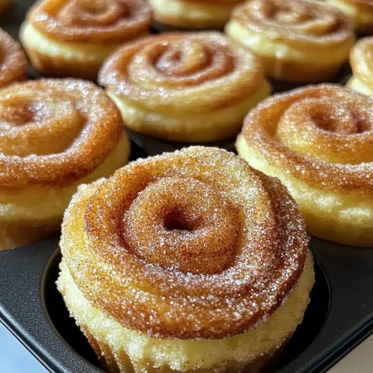 Cruffin de canela y azucar receta rapida