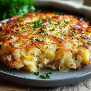 Gratinado de patata y requesón muy crujiente