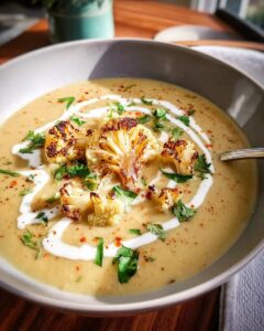 Sopa Cremosa de Coliflor