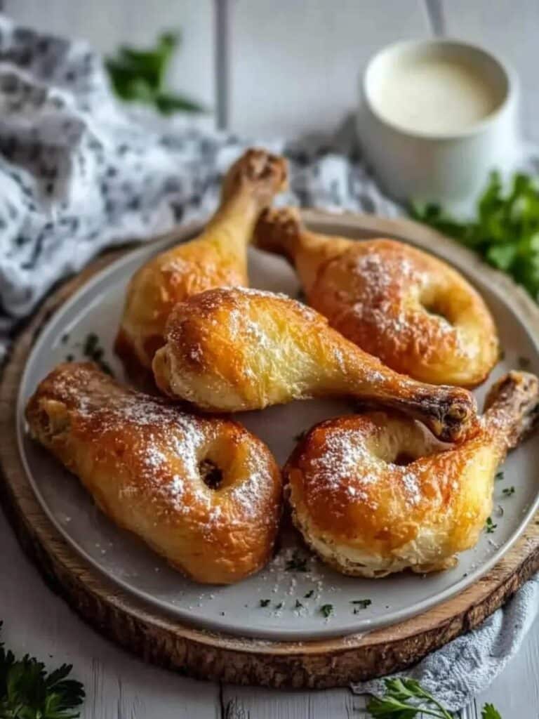 Muslos de pollo crujientes en airfryer jugosos