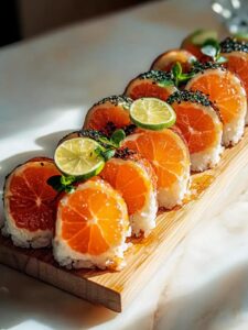 Gratinado de sushi con salmon picante facil