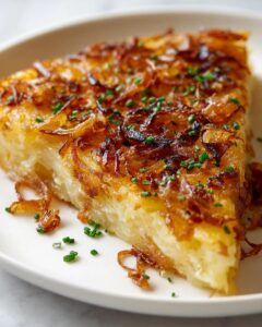 Gnocchi de patata con cebolla caramelizada caseros