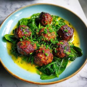 Albóndigas de ternera con salsa de limón