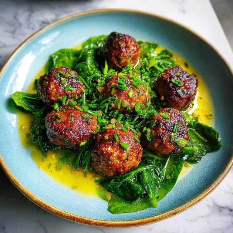 Albóndigas de ternera con salsa de limón