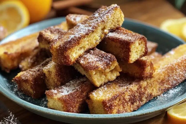 French toast sticks crujientes en freidora