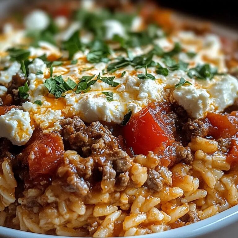 Gratin de Kritharaki griego con queso Feta