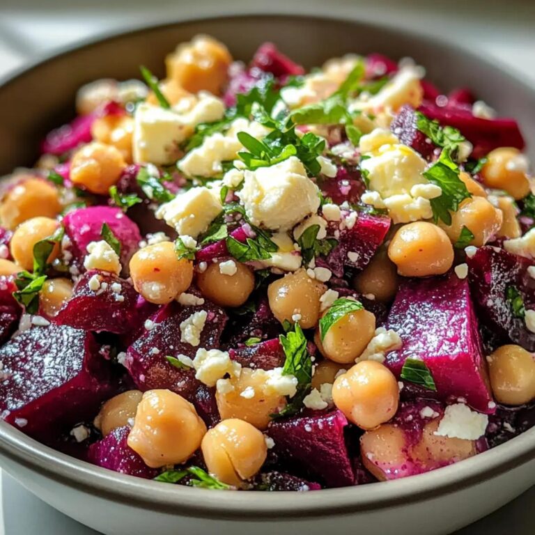 Ensalada de garbanzos remolacha y queso feta