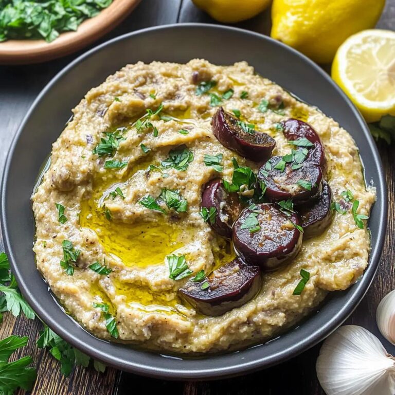 Dip de berenjena griego irresistible y cremoso