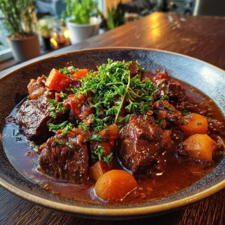 Guisado de ternera con nabos frescos