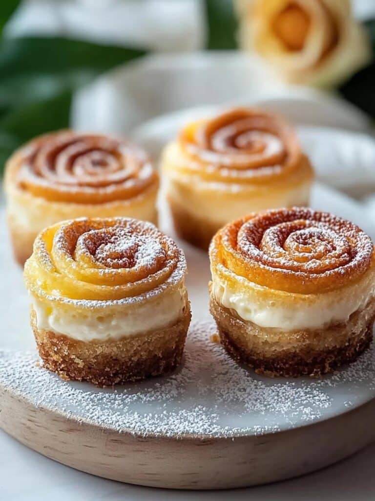 Mini cheesecake de canela irresistible y facil