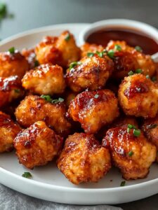 Bocaditos de Pollo con Miel y BBQ en Freidora de Aire