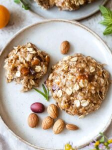 Galletas de platano y mantequilla almendras
