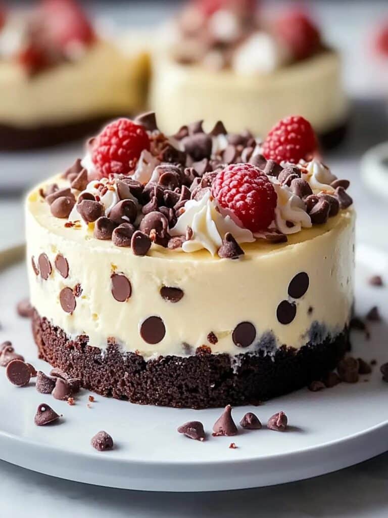 Mini cheesecakes irresistibles con base brownie