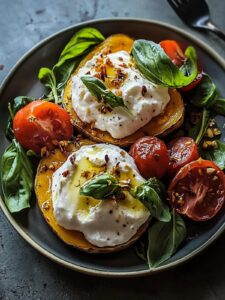 Batatas rellenas con burrata muy saludables