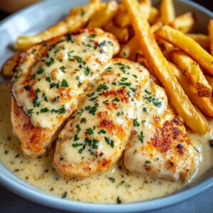 Pechugas de Pollo en Salsa Cremosa de Ajo y Parmesano