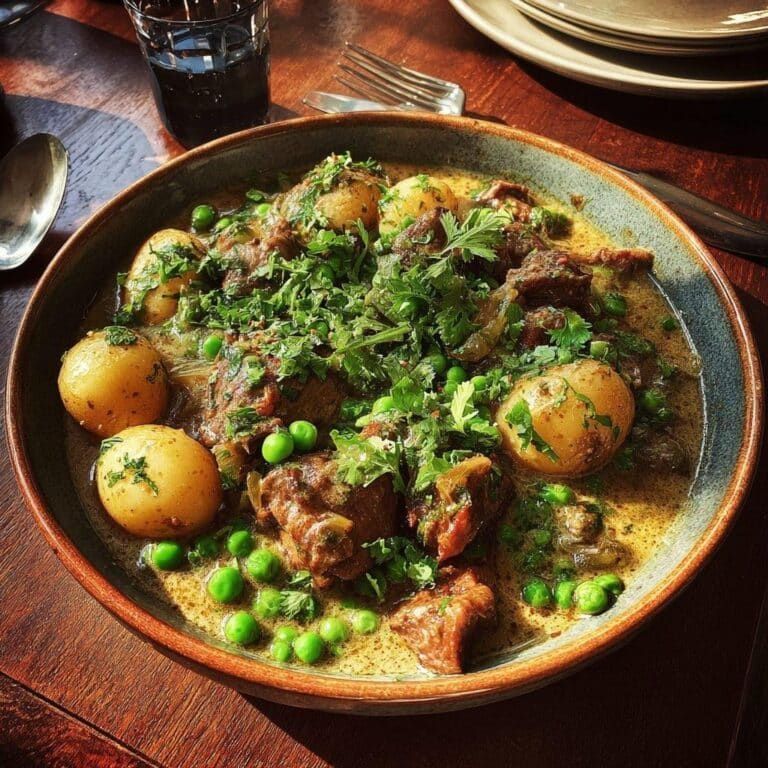 Ragú de cordero con verduras de primavera