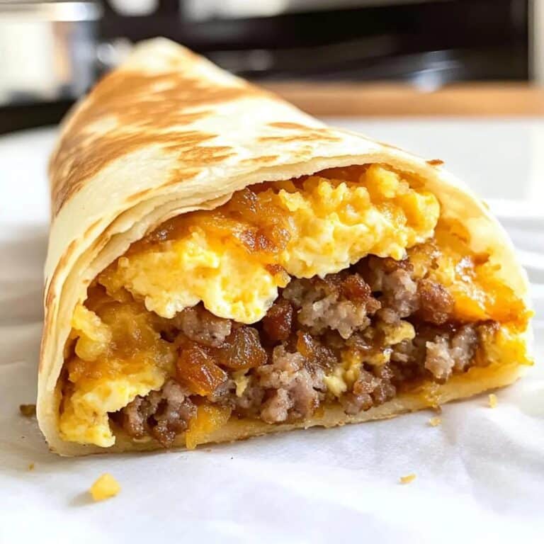 Crunchwraps de desayuno caseros faciles y ricos