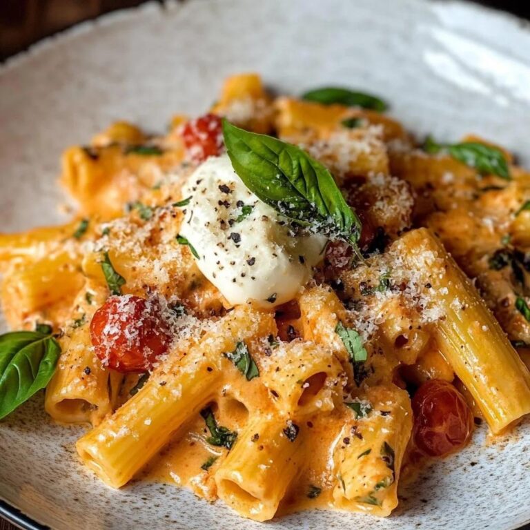 Pasta cremosa de tomate y ajo irresistible