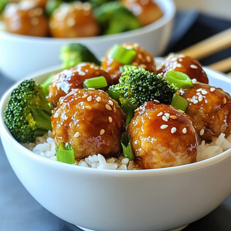 Bowls de albondigas teriyaki receta facil deliciosa