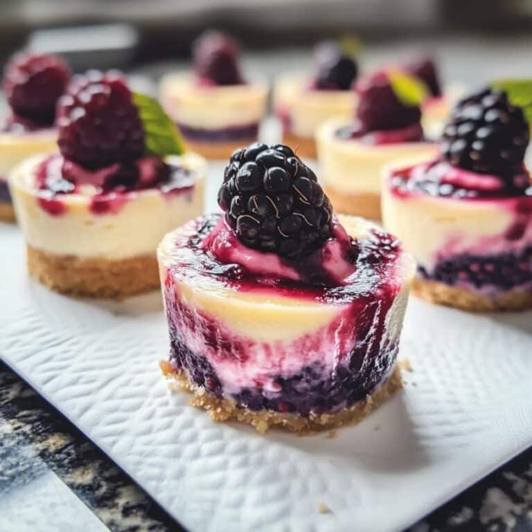 Mini cheesecakes de limón y frutos rojos