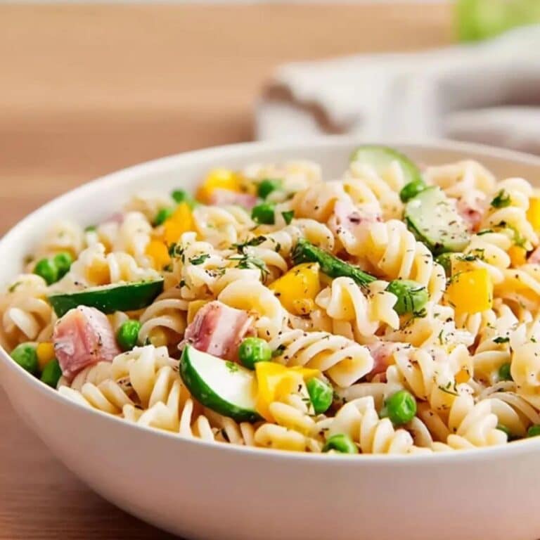 Ensalada de pasta cremosa muy facil