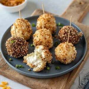 Bolitas de queso crema para fiestas rapidas