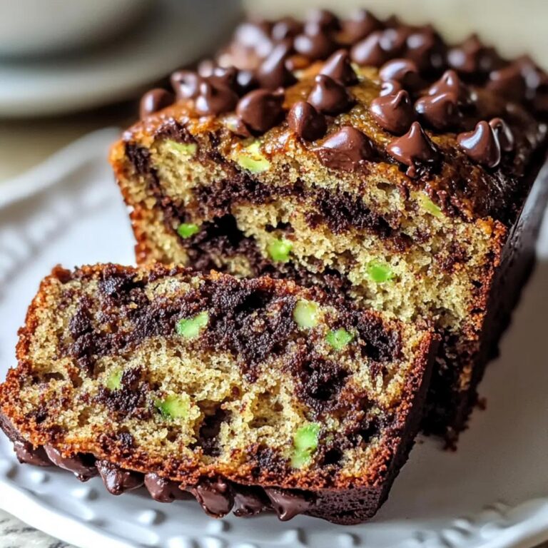 Pan de calabacin con chispas de chocolate